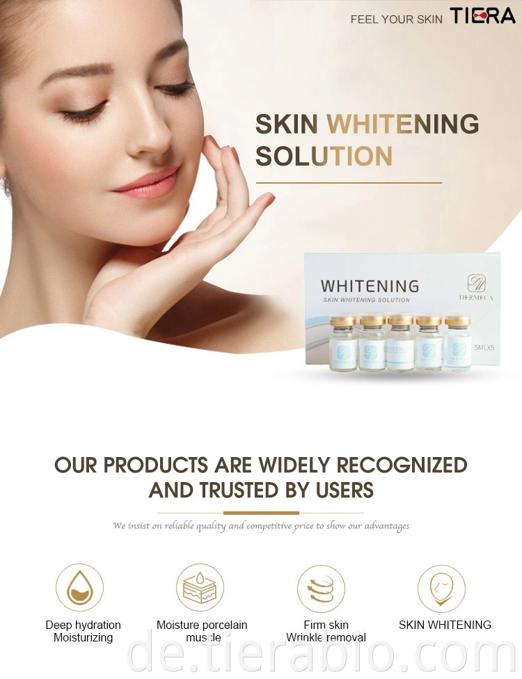 Deep Plus Haut Whitening Injection Gesicht Mesotherapie Lösung Entfernen von Pigment 5ml